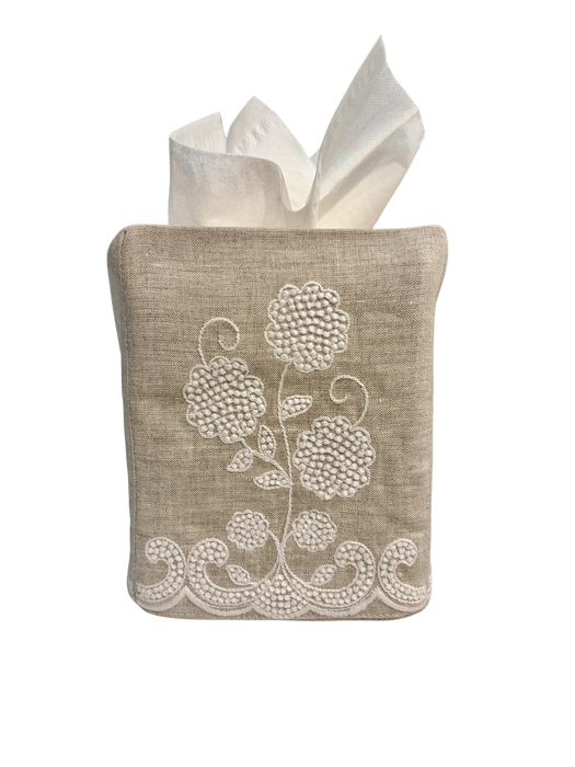 Linen Tissue Box Cover