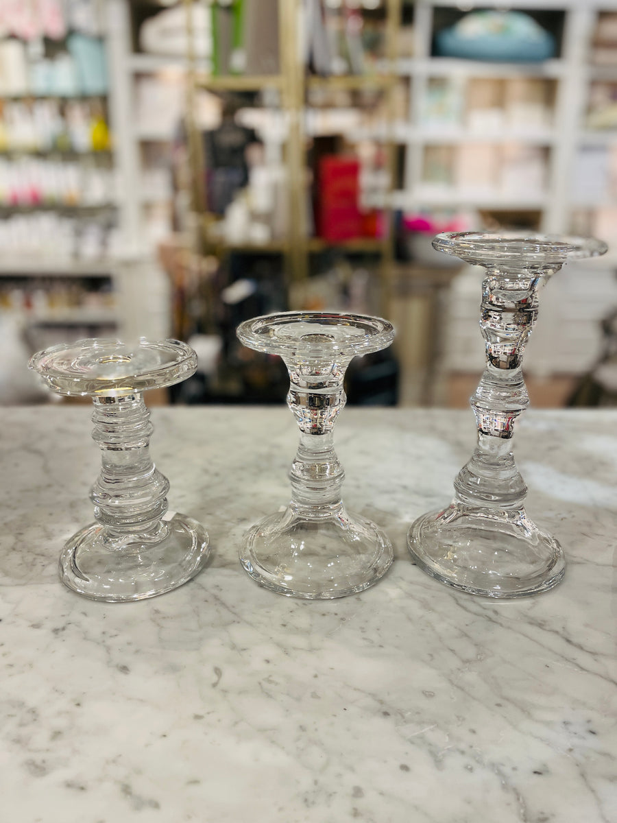 Glass Candle Pillars - small