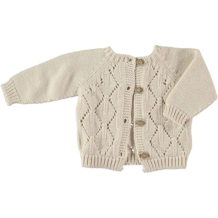 Arian Cotton Knit Sweater in Cream