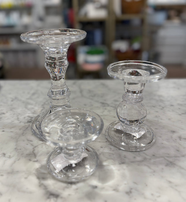 Glass Candle Sticks