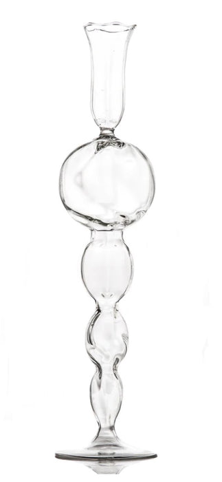 Clear Hand Blown Candle Sticks