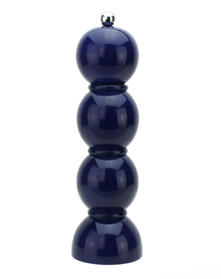 Lacquered Bobbin Salt & Pepper Grinders - Orange