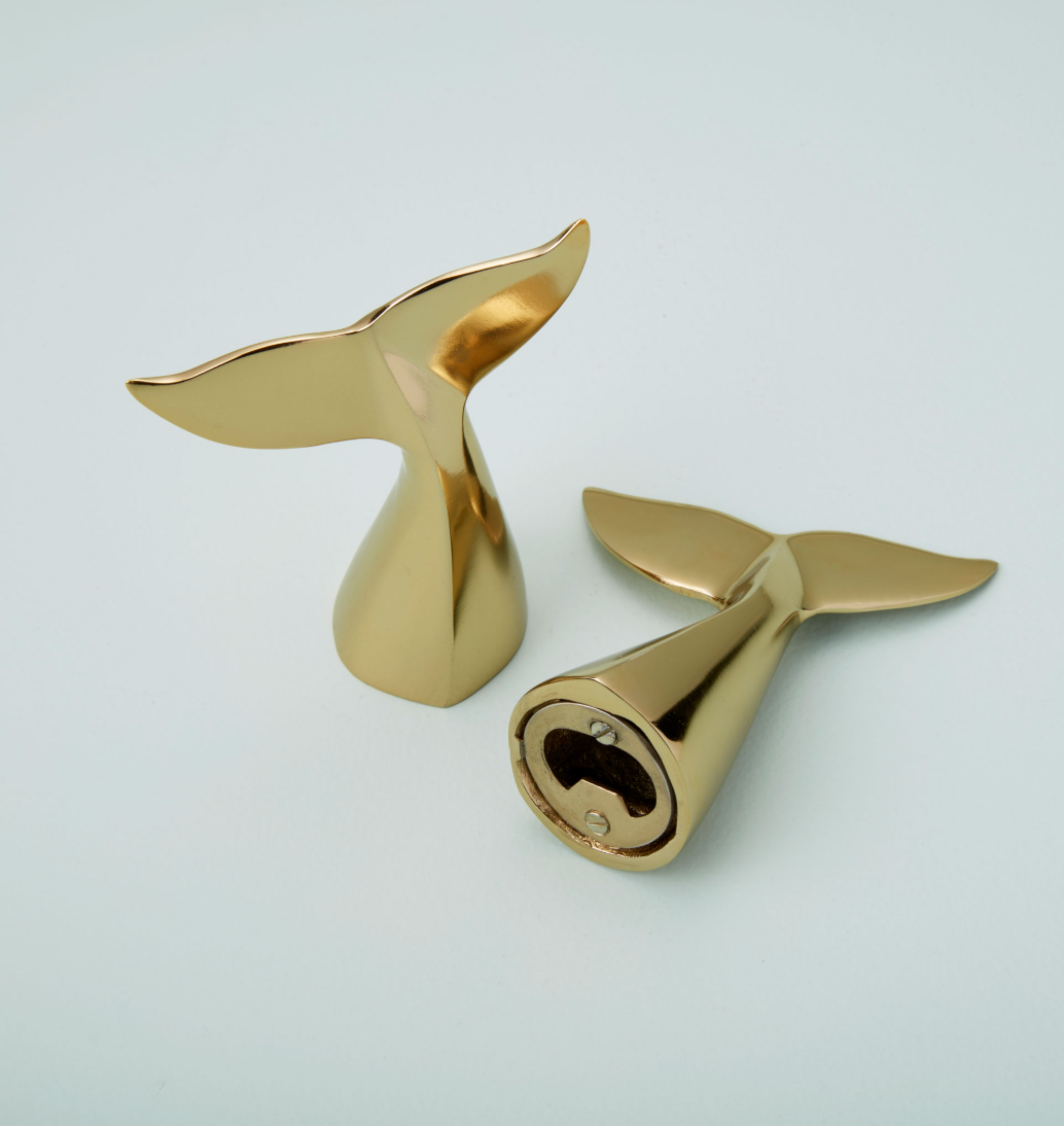Gold Whale Tail Bottle Opener