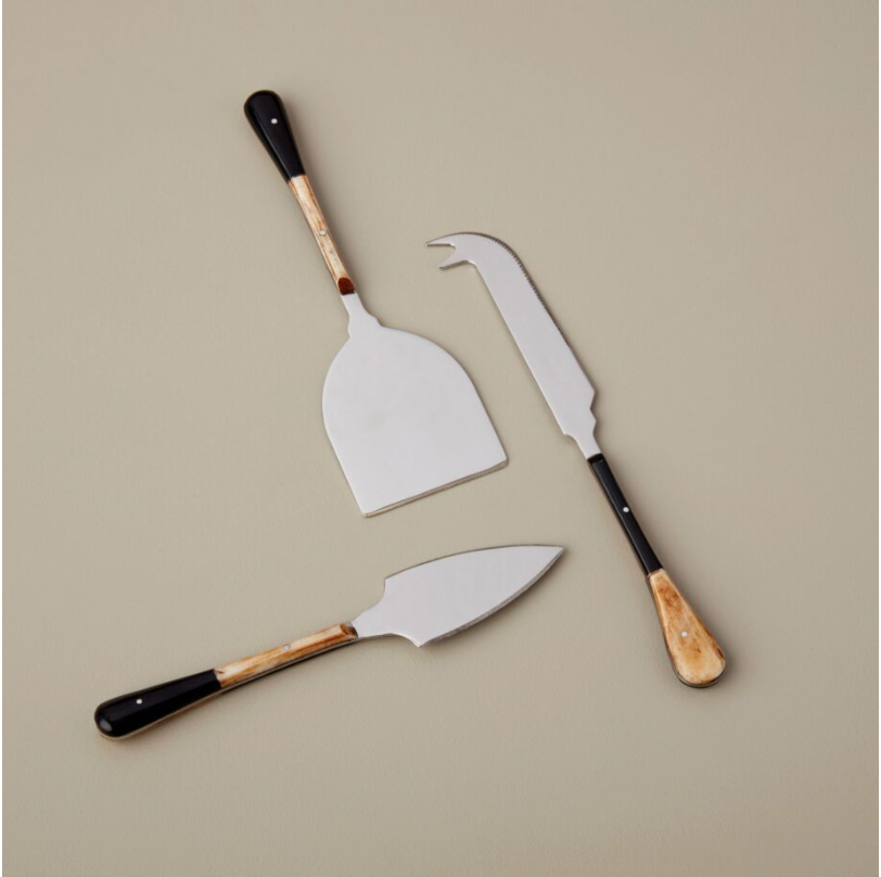 Reid Horn 3 piece Cheese Set