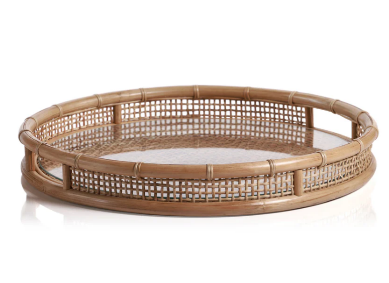 Rattan Round Tray
