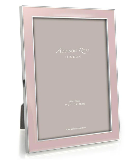 Pink Enamel Picture Frame